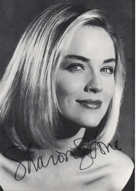 Sharon Stone Autographed Photo Etsy