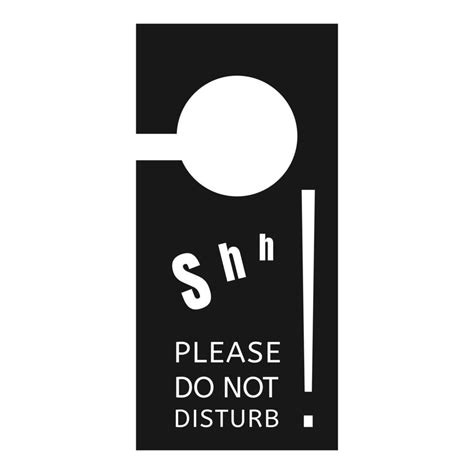 Please Do Not Disturb Icon Simple Style 14184544 Vector Art At Vecteezy