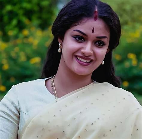 Keerthy Suresh In Saree With Cute And Lovely Smile In Mahanati