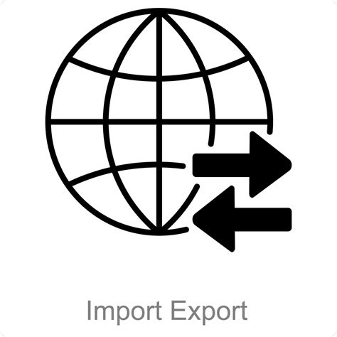 import export  trade icon concept  vector art  vecteezy