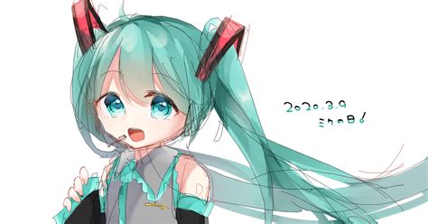 初音ミク ミク みーにゃのイラスト Pixiv