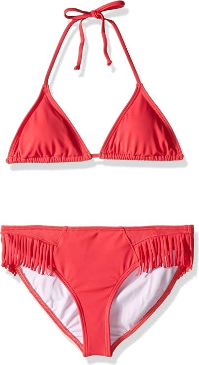 Billabong Girls Sol Searcher Triangle Bikini Set Clothing