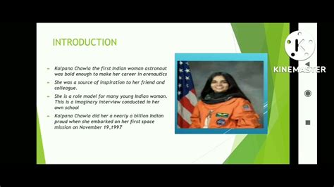 Kalpana Chawla Ppt Youtube