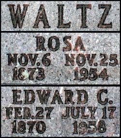 Edward Charles Waltz M Morial Find A Grave