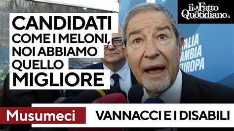 Vannacci E Le Classi Per Disabili Musumeci Candidati Come I Meloni E