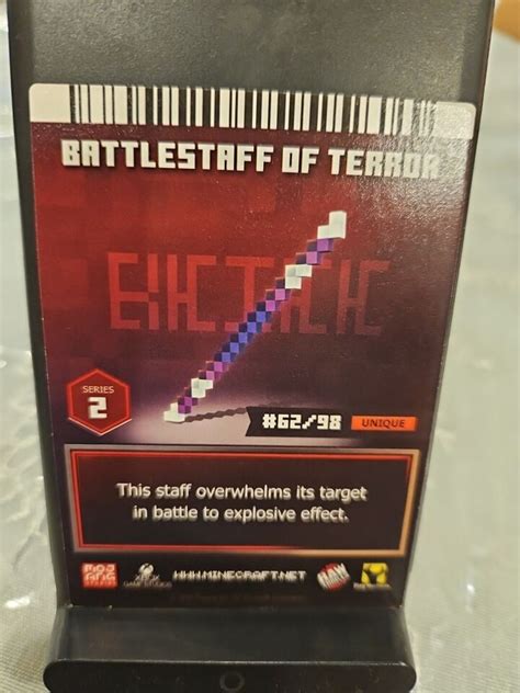 Minecraft Dungeons Arcade Battlestaff Of Terror Series Foil Hidden