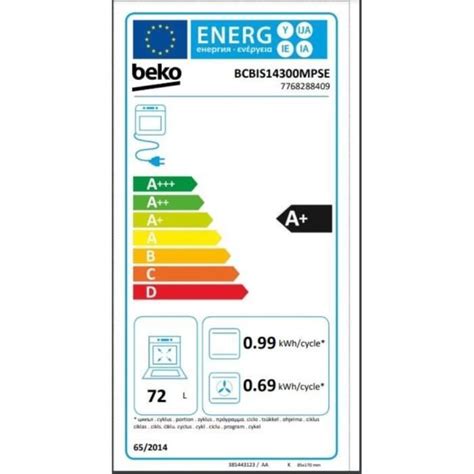 Four encastrable Pyrolyse Chaleur tournante et brassée BEKO