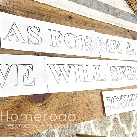 Painting a Large Bible Verse Sign | Homeroad