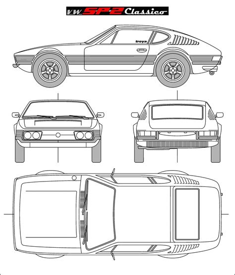 Blueprint Do Volkswagen SP2 Volkswagen SP2 Classico