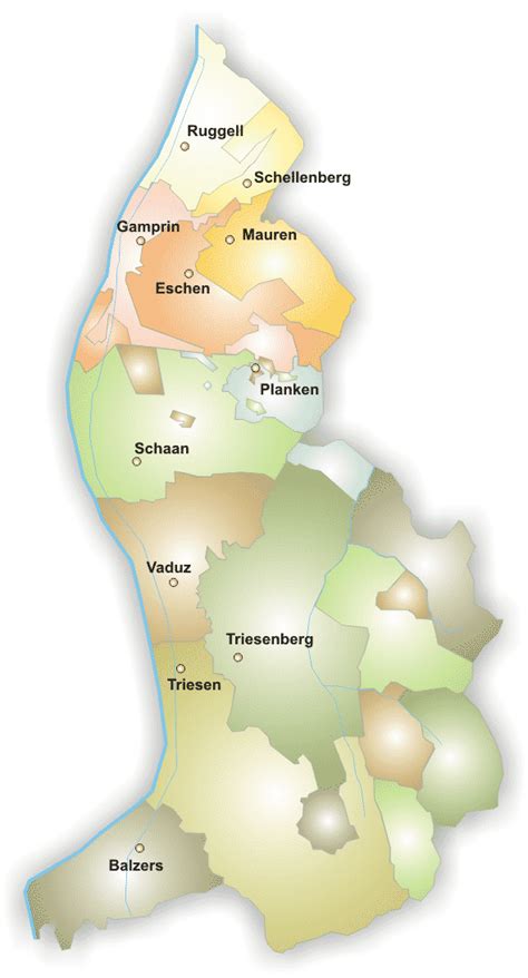 Map of Liechtenstein