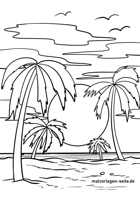 Coloring Page Sunset Free Coloring Pages