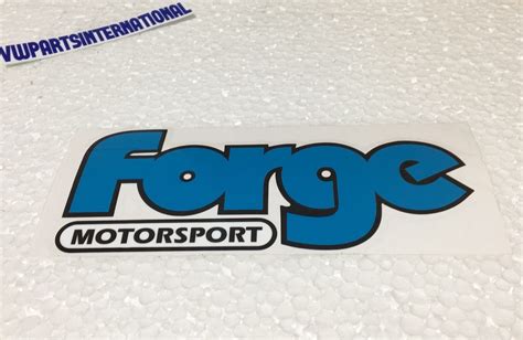 Forge Motorsport Blue Vinyl Sticker Decal Accessory For VW Audi Seat