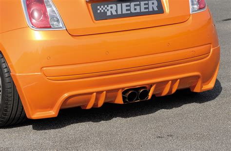 Fiat Rear Diffuser Abs Plastic Rieger Styling In The Uk