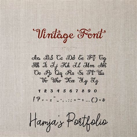 Vintage Font Vector Svg - MasterBundles