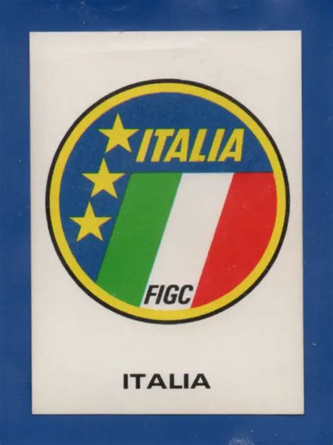 Figurina Sticker Calciatori Panini Wc Story Italia Badge New Mint