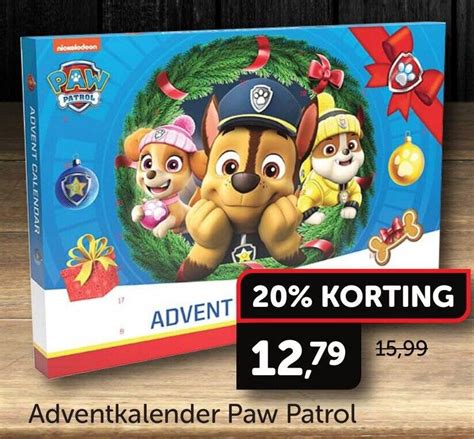 Adventkalender Paw Patrol Aanbieding Bij Boekenvoordeel