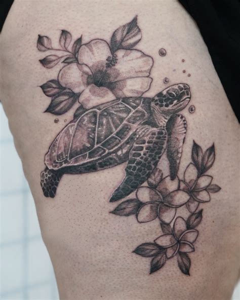 Sea Turtle Flower Tattoo Designs | Best Flower Site