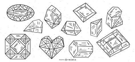 Vectores Gráficos de cristales para descargar