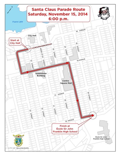 2014 Santa Claus Parade Route | Yellowknife Online