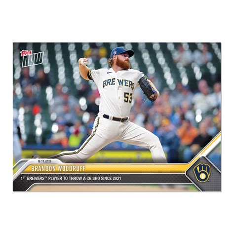 Brandon Woodruff - 2023 MLB TOPPS NOW® Card 853 - PR: 432