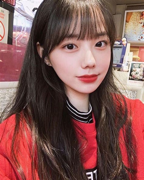 Pin De Lâm Tử Hạ Em Ulzzang Girl Coreana Fofa Menina Coreana Franja