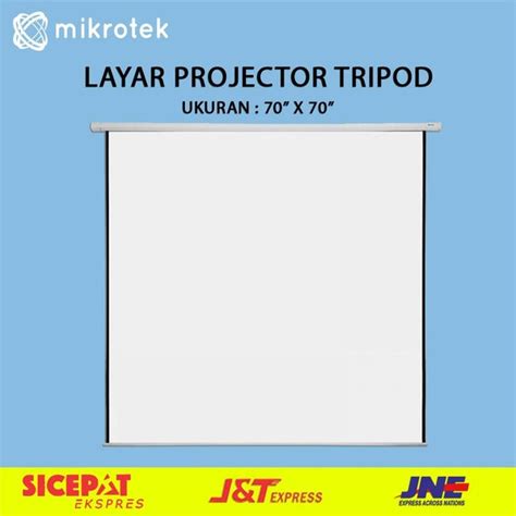 Jual Layar Proyektor Manual Wall Inci X Cm Screen Projector