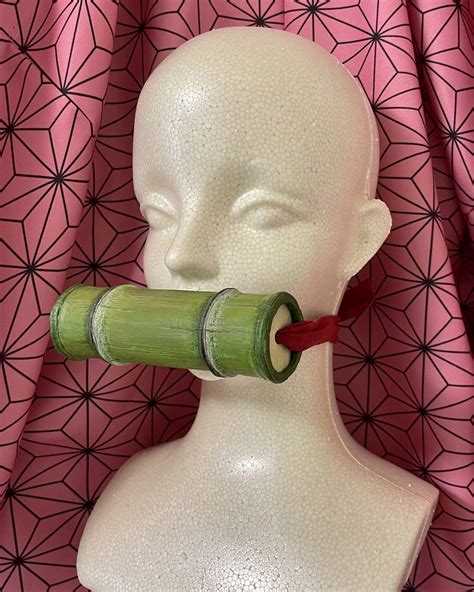 Handmade Nezuko Bamboo Muzzle 🎋 Cosplay Amino