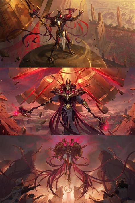Corrupted Xerath, Azir, Nasus & Renekton Cards from the Bloodwoven ...