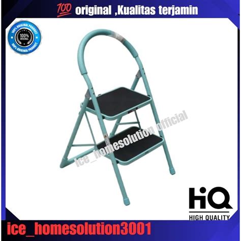 Jual Fixsteps Tangga Lipat Aluminium Stool 2 Step Biru Shopee Indonesia