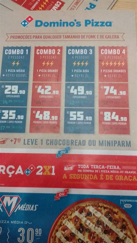 Menu Em Domino S Pizza Restaurante Londrina Av Ayrton Senna Da Silva