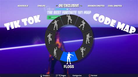 Fortnite Tik Tok Danse Rare Code Map Youtube