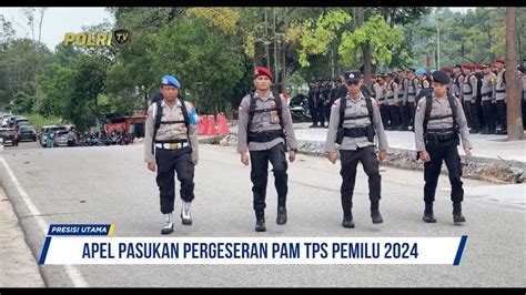 POLRESTA BARELANG GELAR APEL PERGESERAN PASUKAN PAM TPS PEMILU 2024