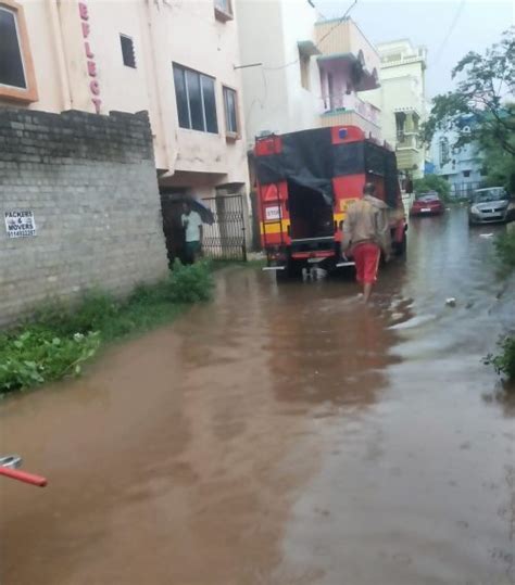 Record Rainfall Creates Flood Like Situation In Bhubaneswar Imd