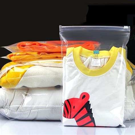 Cm Pcs Lot Portable Ziplock Clear Plastic Self Seal Packing Bags