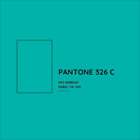 PANTONE 326 C Complementary or Opposite Color Name and Code (#00B2A9 ...