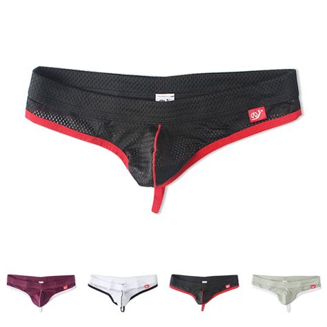 New Men Soft Mesh Bulge Pouch G String Underpants Thong Briefs Breathable Hot Shopee Malaysia