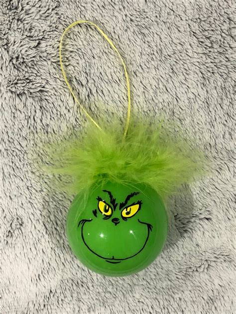 Grinch Bulb Ornaments Etsy