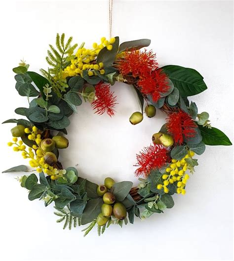 Colourful australian native wreath christmas wreath family christmas ...