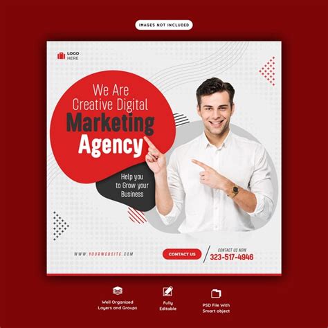 Premium Psd Free Psd We Are Social Media Marketing Expert Social