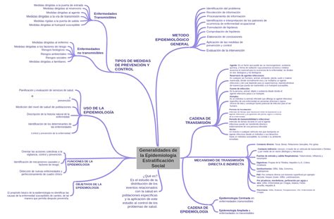 Generalidades De La Epidemiología Estratificación Social Coggle Diagram