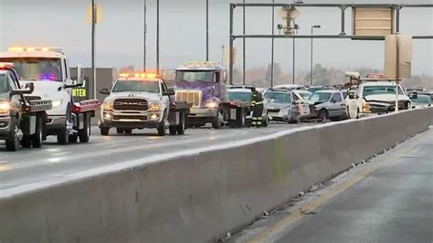 Over 100 Cars Crash In Denver Due To First Snow Roads Blocked