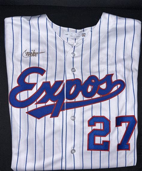 Nike Replica Jersey Signed By Vladimir Guerrero With Hof 18 Expos Fest