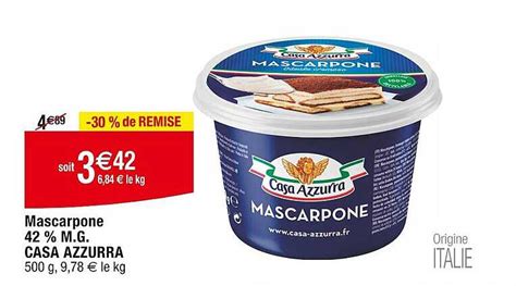 Promo Mascarpone Casa Azzurra chez Intermarché Hyper iCatalogue fr