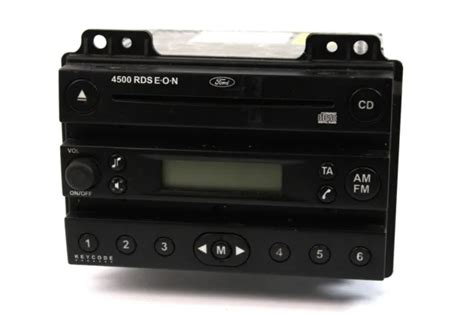 Ford Auto Radio Cd Radio Rds Eon Fiesta Fusion Kfz Schwarz