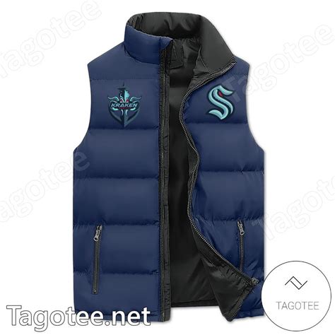 Seattle Kraken Release The Kraken Puffer Vest Tagotee