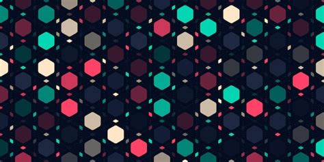 Premium Vector | Abstract hexagon pattern art illustration