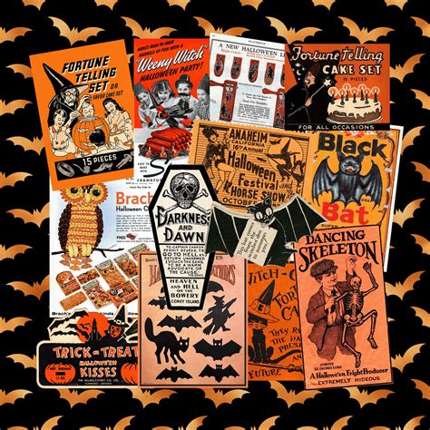 Vintage Halloween Sticker Pack – Cherry Moon Factory