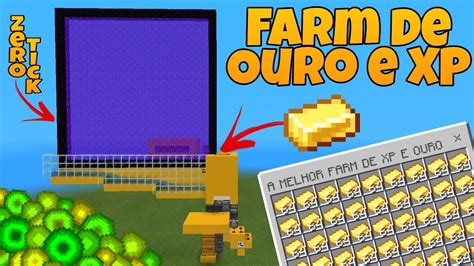 🔧minecraft Como Fazer Farm De Ouro E Xp 1 16 A Melhor Farm Mcpe