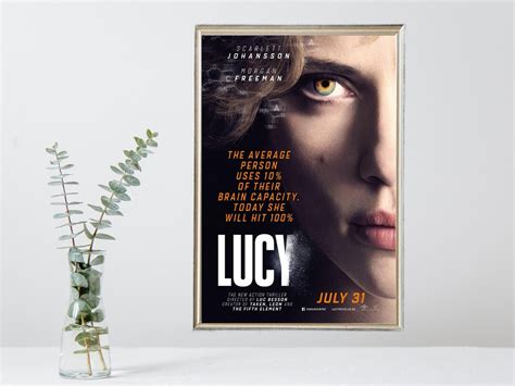 Lucy Movie Poster Vintage Movie Poster Limited Edition Collectible Film ...