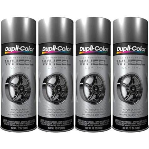 Duplicolor HWP102 4 Pack High Performance Wheel Paint Graphite